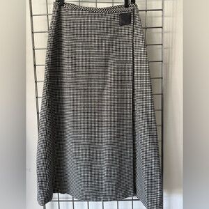 RALPH Ralph Lauren Classic Black and White Houndstooth Skirt Size 6